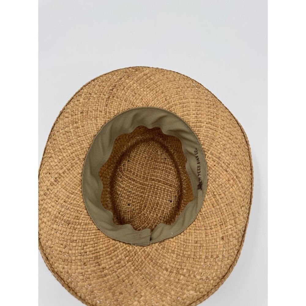 Fedora/Boater silhouette - Wide Brim Straw Sun Hat New York Hat Co. Small - Picture 5 of 9